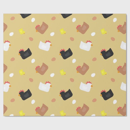 Papier Cadeau Cluck Cluck (Plat)