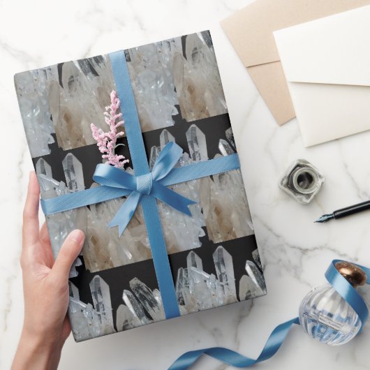 Papier Cadeau Cluster Crystal Energy Quartz (Cadeaux)