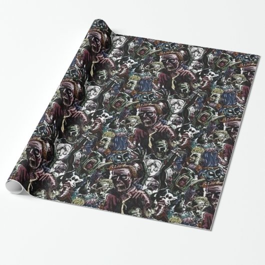 Papier Cadeau Cluster Zombie (Déroulé)