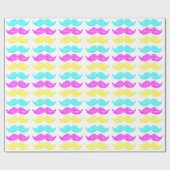 Papier Cadeau CMY Moustaches (Plat)