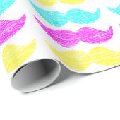 Papier Cadeau CMY Moustaches (Coin rond)