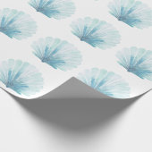 Papier Cadeau Coastère Aqua Scallop Seashell (Coin)