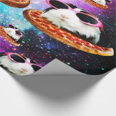 Papier Cadeau Cobaye drôle de l'espace (Coin)