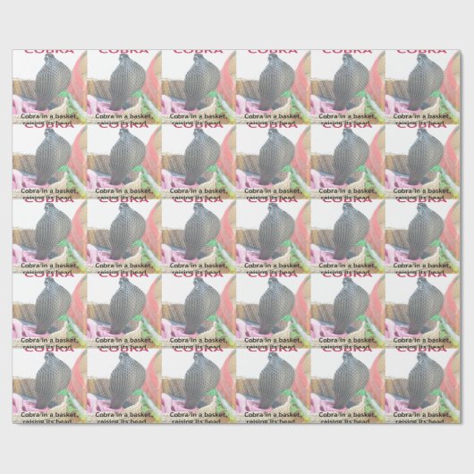 Papier Cadeau Cobra dans le panier Imprimer (Plat)