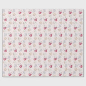 Papier Cadeau Coca Chaud De Noël Et Cookies Aquarelle (Plat)