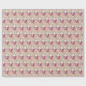 Papier Cadeau Coca Chaud De Noël Et Cookies Aquarelle (Plat)