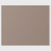 Papier Cadeau Coca chaud taupe brun clair couleur uni (Plat)