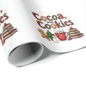 Papier Cadeau Coca et biscuits Amateurs de Noël (Coin rond)