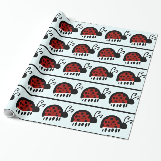 Papier Cadeau Coccinelle (Déroulé)