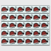 Papier Cadeau Coccinelle (Plat)