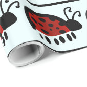 Papier Cadeau Coccinelle (Coin rond)