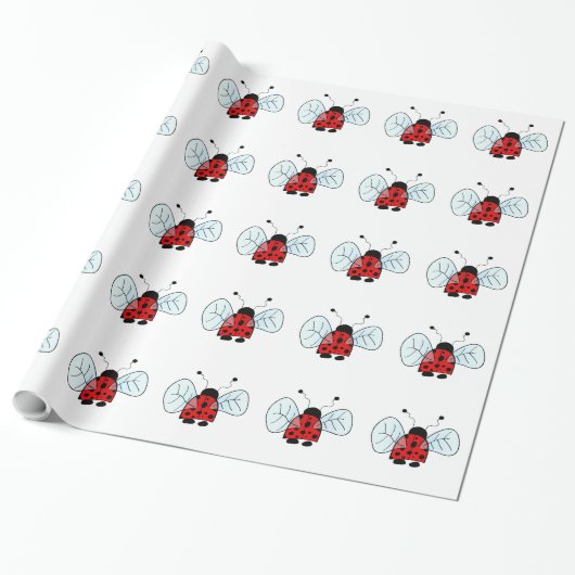 Papier Cadeau Coccinelle (Déroulé)