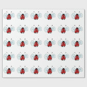 Papier Cadeau Coccinelle (Plat)