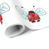 Papier Cadeau Coccinelle (Coin rond)