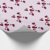 Papier Cadeau Coccinelles Fantaisistes (Coin)
