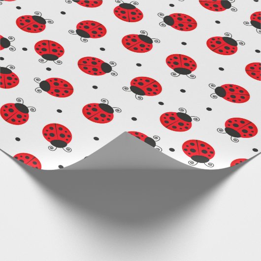 Papier Cadeau Coccinelles Insectes (Coin)