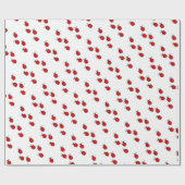 Papier Cadeau Coccinelles rouges (Plat)