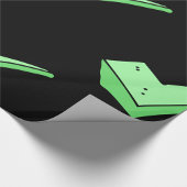 Papier Cadeau Coche Vert Symbole de Validation