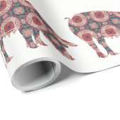 Papier Cadeau Cochon (Coin rond)