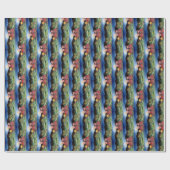 Papier Cadeau Cochon dans la couverture Romantique Lune de nuit  (Plat)