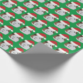 Papier Cadeau Cochon de Guinée de Noël (Coin)