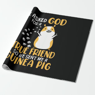 Papier Cadeau Cochon d'Inde est un vrai ami