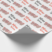 Papier Cadeau Cochon Noël Animaux de Noël Cochon Enveloppement d (Coin)