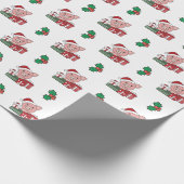 Papier Cadeau Cochon Noël Cadeau Animaux d'hiver Cochons Envelop (Coin)