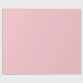 Papier Cadeau Cochon solide rose doux (Plat)