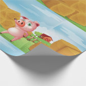 Papier Cadeau Cochon Sur Une Ferme