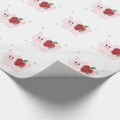 Papier Cadeau Cochonnet de fête (Coin)