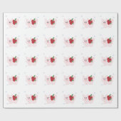 Papier Cadeau Cochonnet de fête (Plat)