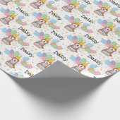 Papier Cadeau Cockapo blanc rouge Cavapoo Chien Anniversaire (Coin)