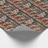 Papier Cadeau Cockapoo Biscuiterie de Noël Douceurs Fêtes (Coin)