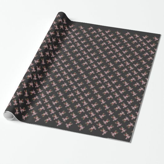 Papier Cadeau Cockapoo Reinbeer pour Noël (Déroulé)