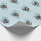 Papier Cadeau Cocker de Noël Spaniel Snowflakes (Coin)