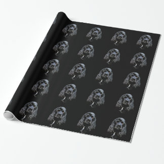 Papier Cadeau Cocker noir