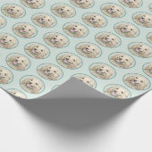 Papier Cadeau Cocker Spaniel Buff Peinture - Art Chien original (Coin)