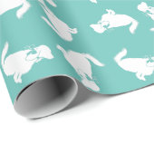 Papier Cadeau Cocker Spaniel Chien Chien Puppy (Coin rond)