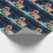 Papier Cadeau Cocker Spaniel Chien Halloween Camion La nuit de l (Coin)