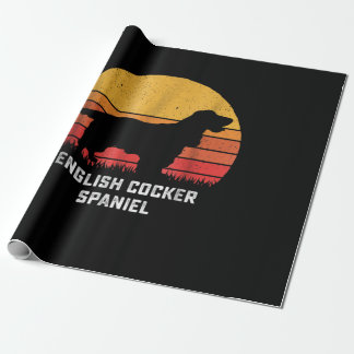 Papier Cadeau Cocker Spaniel| Espagnol Cocker anglais Vintage