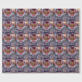 Papier Cadeau Cocker Spaniel Saint-Valentin (Plat)