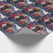 Papier Cadeau Cocker Spaniel sur une pagaie : une aventure Pitto (Coin)