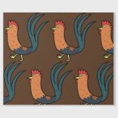 Papier Cadeau Cockerel (Plat)