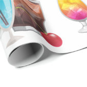 Papier Cadeau cocktail (Coin rond)