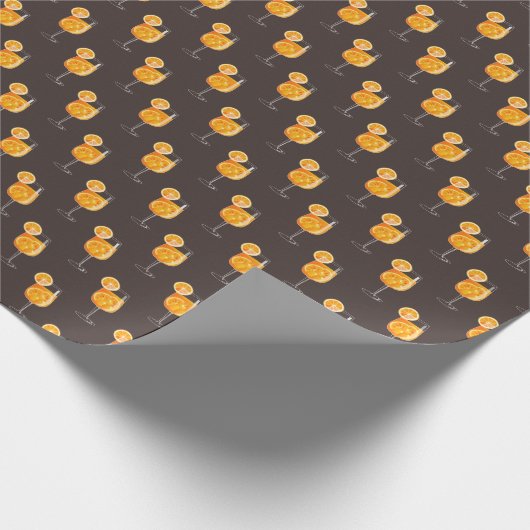 Papier Cadeau Cocktail Aperol Spritz (Coin)