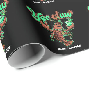 Papier Cadeau Cocktail côtier rétro Yee Claw aux écrevisses