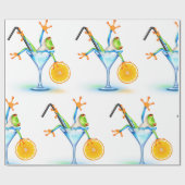 Papier Cadeau Cocktail Frog (Plat)