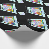 PAPIER CADEAU COCKTAIL - OLD-FASHIONED - ROCHES EN VERRE (Coin)