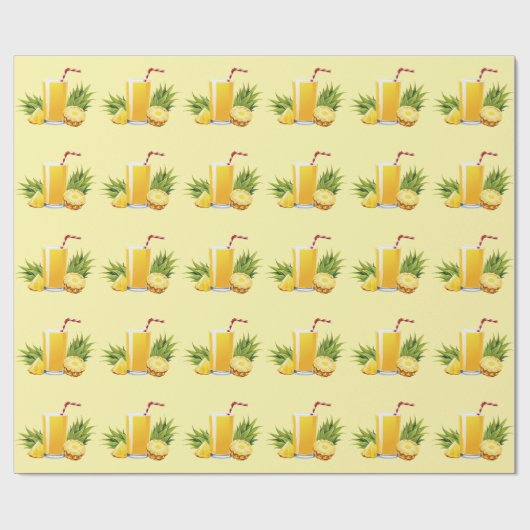 Papier Cadeau cocktail Piña Colada (Plat)